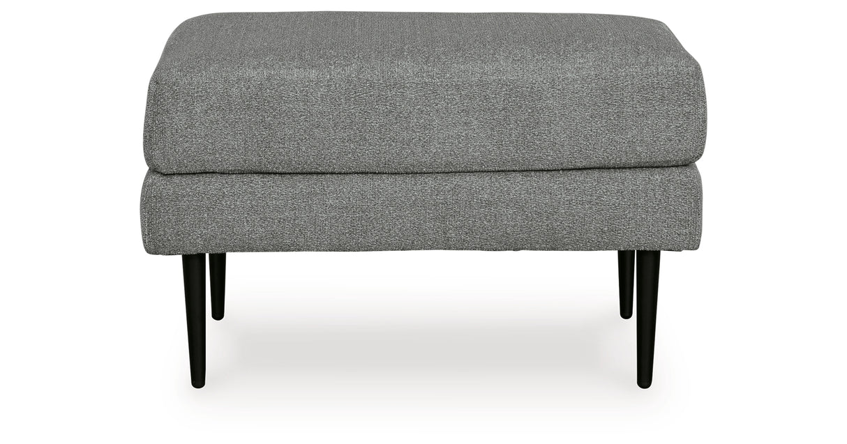 Hazela Charcoal Chair and Ottoman from Ashley Furniture - Luna Furniture