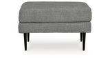 Hazela Charcoal Chair and Ottoman from Ashley Furniture - Luna Furniture
