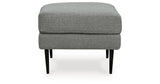 Hazela Charcoal Chair and Ottoman from Ashley Furniture - Luna Furniture