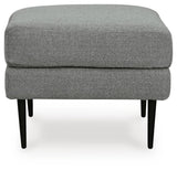Hazela Charcoal Chair and Ottoman from Ashley Furniture - Luna Furniture