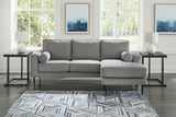 Hazela Charcoal Reversible Sofa Chaise from Ashley Furniture - Luna Furniture