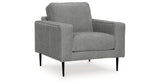 Hazela Charcoal Chair and Ottoman from Ashley Furniture - Luna Furniture