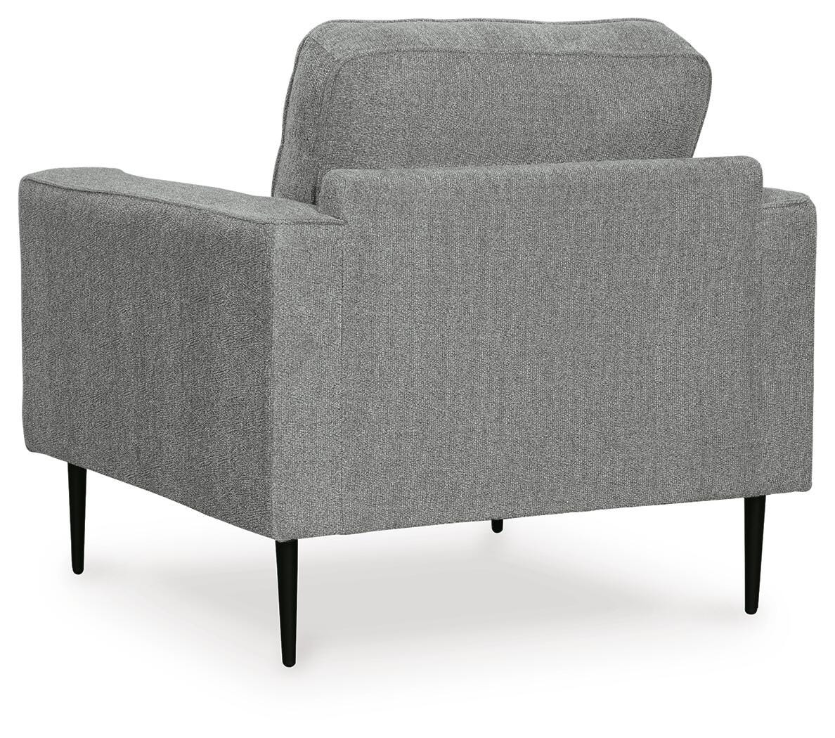 Hazela Charcoal Chair and Ottoman from Ashley Furniture - Luna Furniture