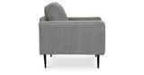 Hazela Charcoal Chair and Ottoman from Ashley Furniture - Luna Furniture