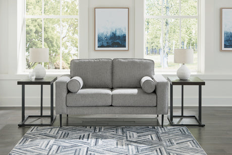 Hazela Charcoal Loveseat from Ashley Furniture - Luna Furniture
