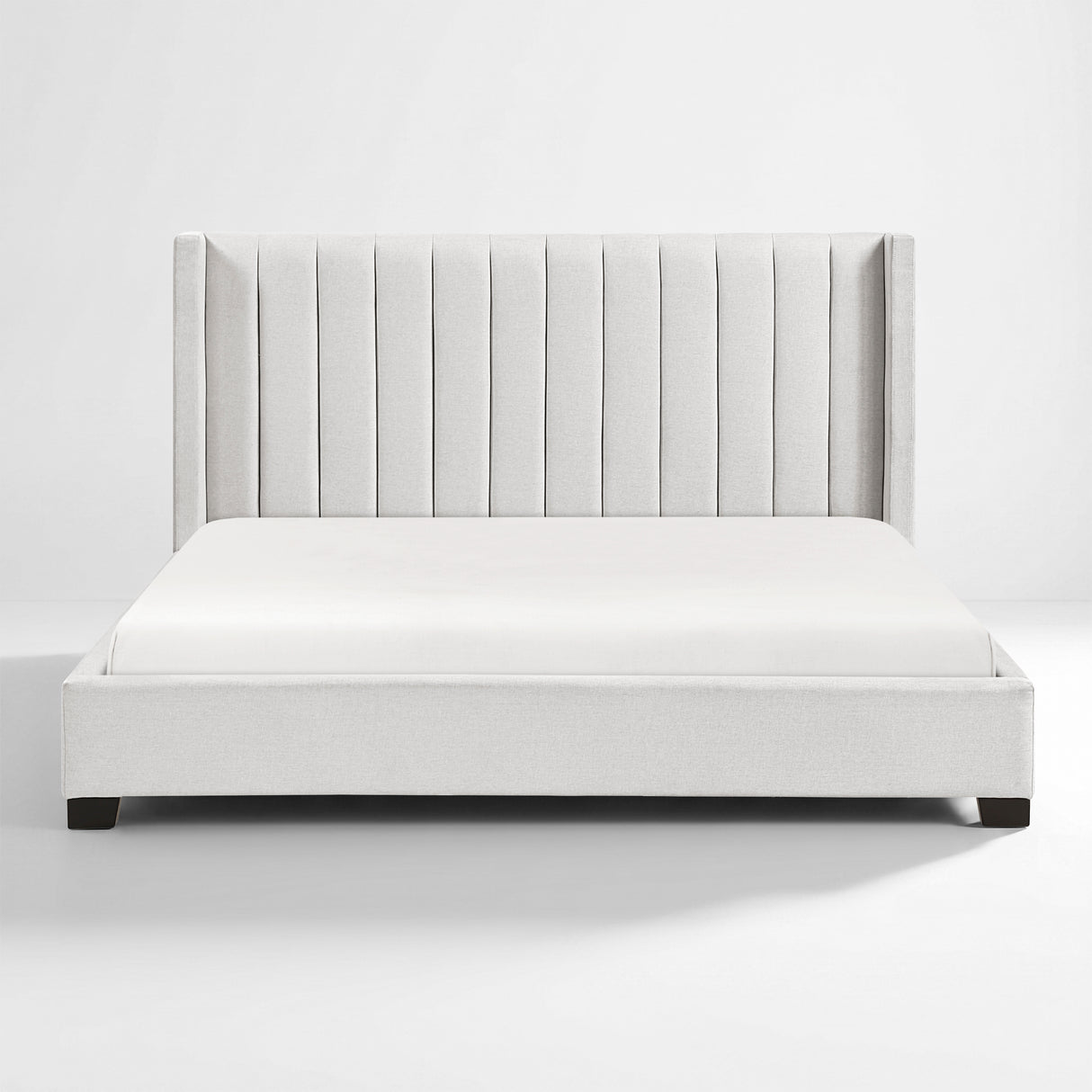 Emerson Beige Upholstered King Bed from Homelegance - Luna Furniture