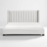Emerson Beige Upholstered King Bed from Homelegance - Luna Furniture