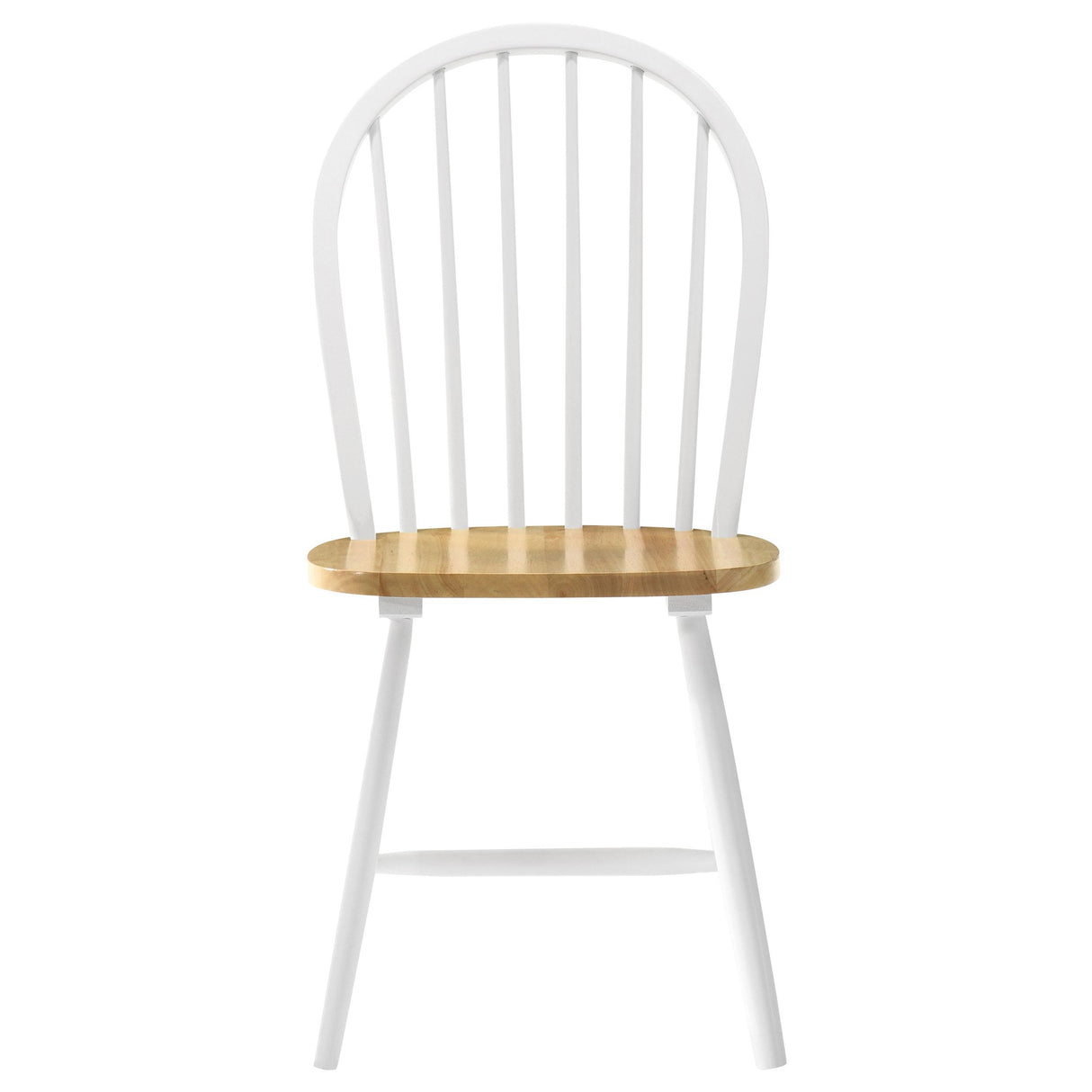 Cinder Natural Brown and White Windsor Side Chairs, Set of 4 from Coaster - Luna Furniture