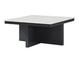 Marta Light Gray Coffee Table with 4 Storage Ottomans from Crown Mark - Luna Furniture