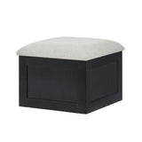 Marta Light Gray Coffee Table with 4 Storage Ottomans from Crown Mark - Luna Furniture