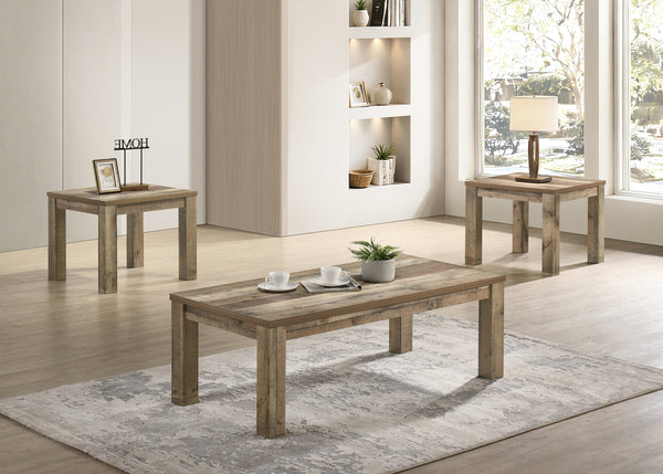 Theo Brown 3-Piece Coffee Table Set