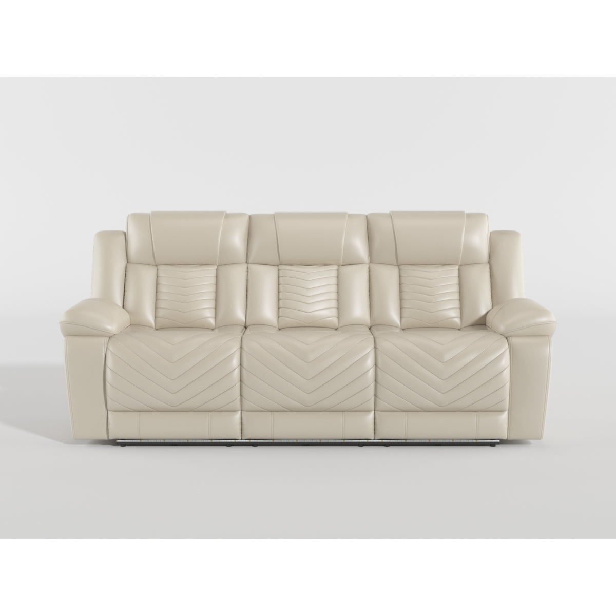 Huron Black Power Double Reclining Sofa from Homelegance - Luna Furniture