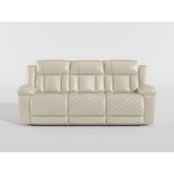Huron Black Power Double Reclining Sofa from Homelegance - Luna Furniture