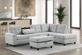 Sion Gray Reversible Sectional with Storage Ottoman from Happy Homes - Luna Furniture