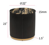 Kara Gold/Black End Table from Crown Mark - Luna Furniture