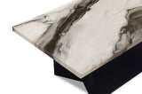 Adea Brown/Black 3-Piece Faux Marble Top Cocktail Table Set from Crown Mark - Luna Furniture
