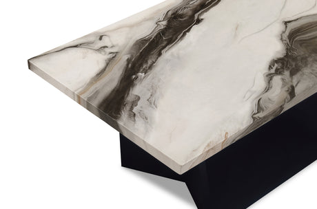 Adea Brown/Black 3-Piece Faux Marble Top Cocktail Table Set from Crown Mark - Luna Furniture