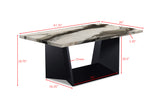 Adea Brown/Black 3-Piece Faux Marble Top Cocktail Table Set from Crown Mark - Luna Furniture