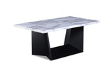 Adea Black/White Marble-Top 3-Piece Coffee Table Set