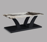 Zion Black 3-Piece Faux Marble Occasional Table Set