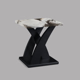 Zion Black 3-Piece Faux Marble Occasional Table Set