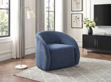 Cocoon Blue Swivel Chair from Homelegance - Luna Furniture