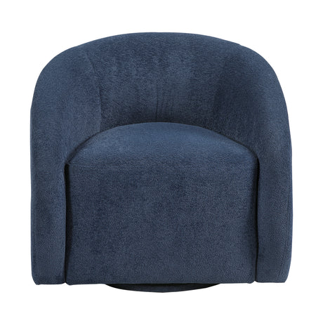 Cocoon Blue Swivel Chair from Homelegance - Luna Furniture