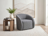 Cocoon Dark Gray Swivel Chair from Homelegance - Luna Furniture