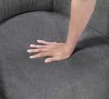 Cocoon Dark Gray Swivel Chair from Homelegance - Luna Furniture