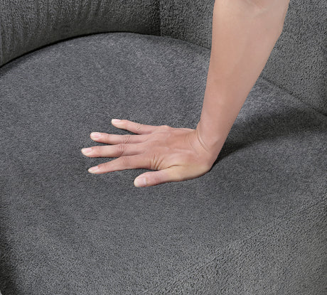 Cocoon Dark Gray Swivel Chair from Homelegance - Luna Furniture
