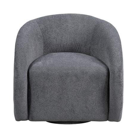 Cocoon Dark Gray Swivel Chair from Homelegance - Luna Furniture