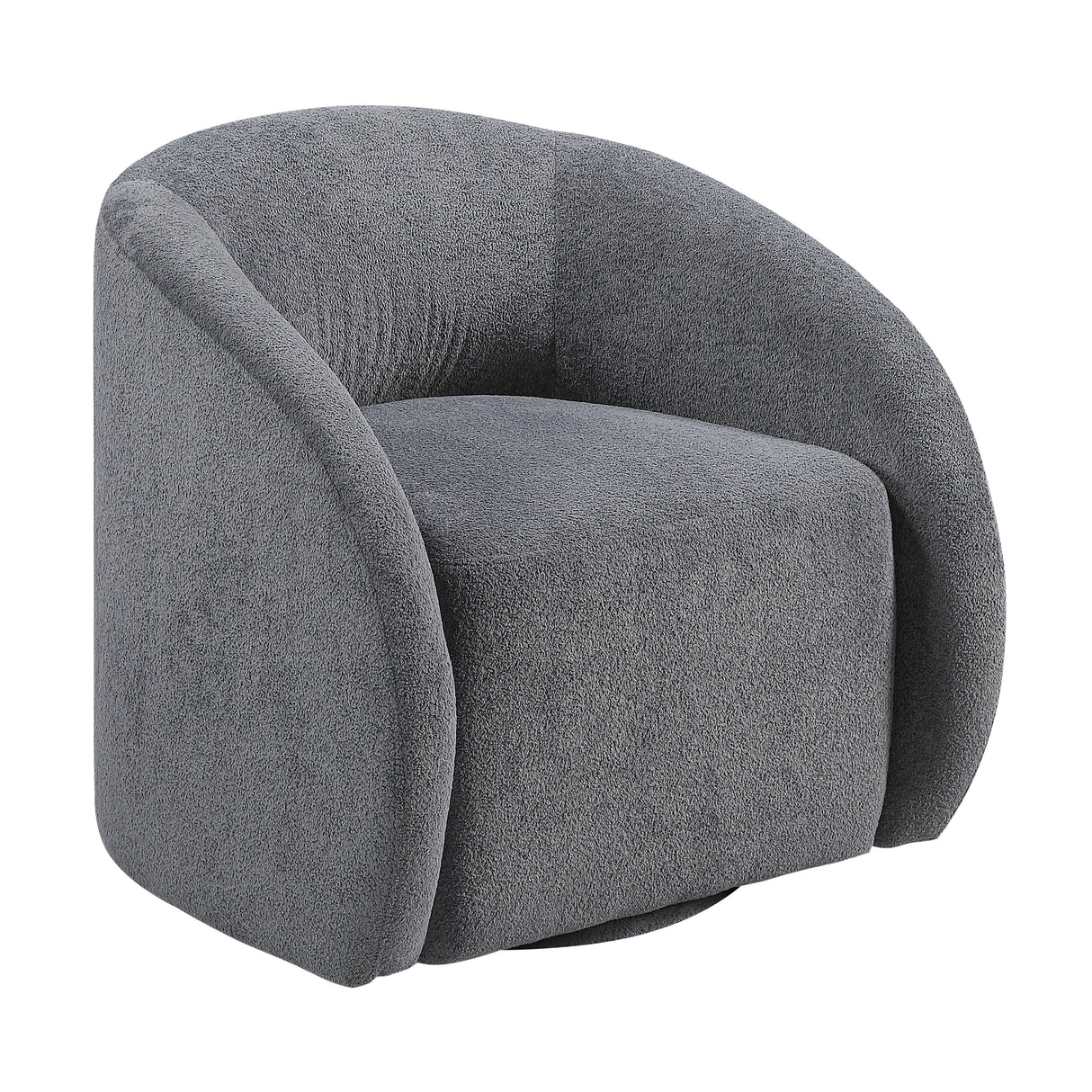 Cocoon Dark Gray Swivel Chair from Homelegance - Luna Furniture