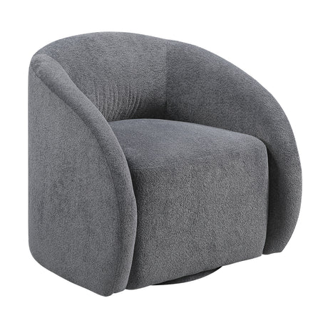 Cocoon Dark Gray Swivel Chair from Homelegance - Luna Furniture