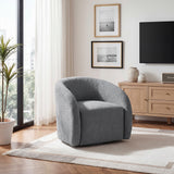 Cocoon Dark Gray Swivel Chair from Homelegance - Luna Furniture