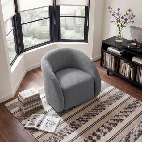 Cocoon Dark Gray Swivel Chair from Homelegance - Luna Furniture