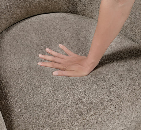 Cocoon Taupe Swivel Chair from Homelegance - Luna Furniture
