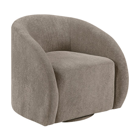Cocoon Taupe Swivel Chair from Homelegance - Luna Furniture