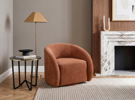 Cocoon Rust Swivel Chair from Homelegance - Luna Furniture