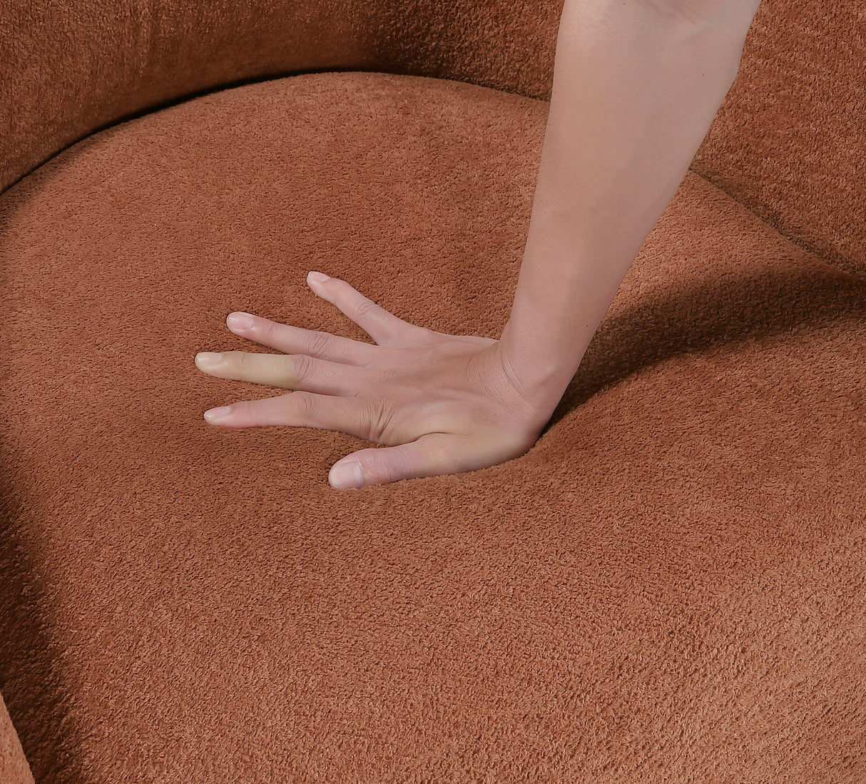 Cocoon Rust Swivel Chair from Homelegance - Luna Furniture