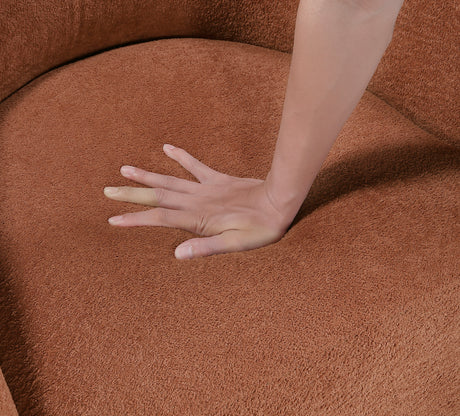 Cocoon Rust Swivel Chair from Homelegance - Luna Furniture