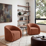 Cocoon Rust Swivel Chair from Homelegance - Luna Furniture