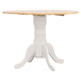 Allison Natural Brown and White 5-Piece Drop Leaf Dining Set from Coaster - Luna Furniture