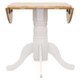 Allison Natural Brown and White 5-Piece Drop Leaf Dining Set from Coaster - Luna Furniture
