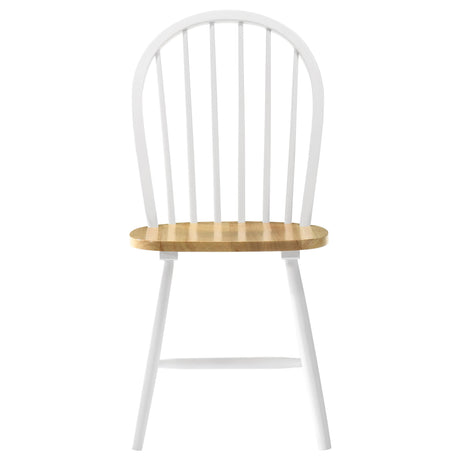 Allison Natural Brown and White 5-Piece Drop Leaf Dining Set from Coaster - Luna Furniture