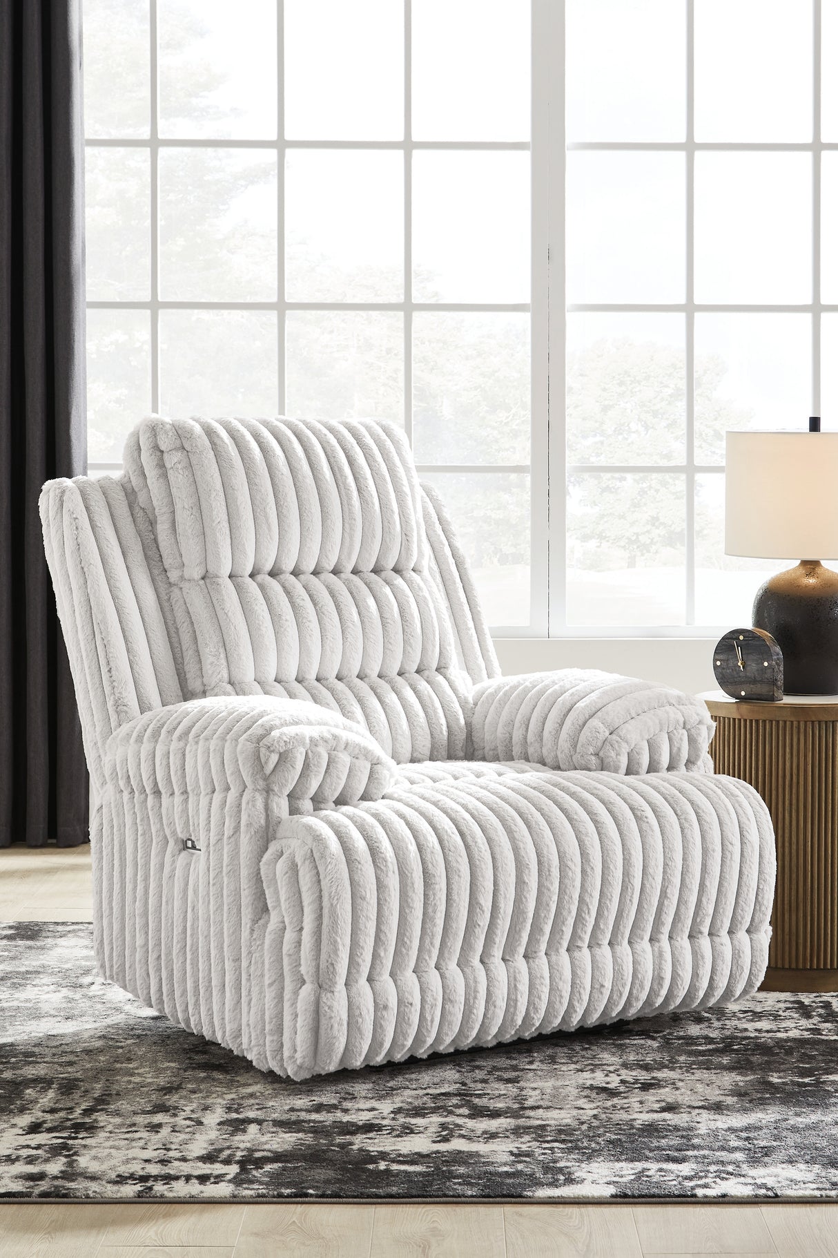 Rhines Falls Alloy Power Recliner from Ashley - Luna Furniture