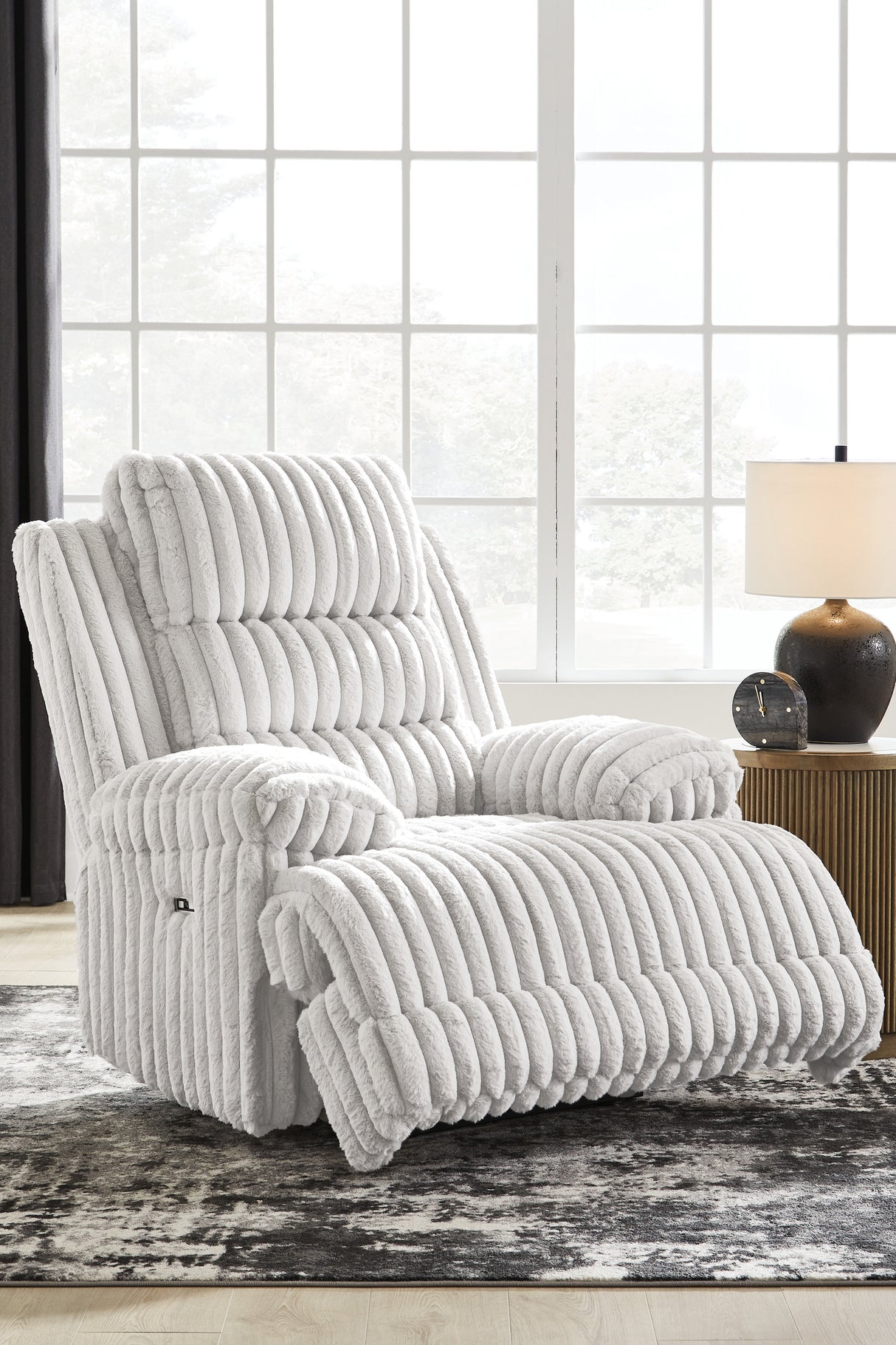 Rhines Falls Alloy Power Recliner from Ashley - Luna Furniture