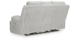Rhines Falls Alloy Power Reclining Loveseat with Console from Ashley Furniture - Luna Furniture