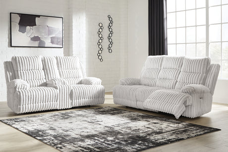 Rhines Falls Alloy Power Reclining Living Room Set from Ashley - Luna Furniture