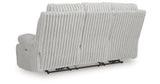 Rhines Falls Alloy Power Reclining Sofa with Drop Down Table from Ashley Furniture - Luna Furniture