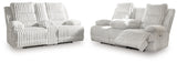 Rhines Falls Alloy Power Reclining Living Room Set from Ashley Furniture - Luna Furniture